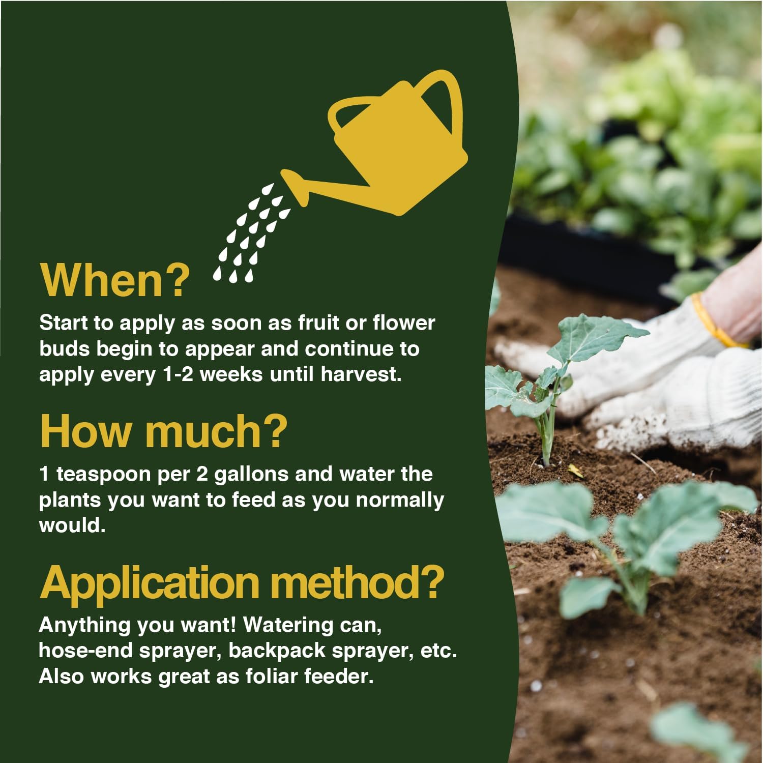 Farmer’s Secret Fruit & Bloom Booster Fertilizer (128oz) - Super Concentrated - Boosts Flowering and Yield on All Varieties of Fruits, Vegetables and Flowers