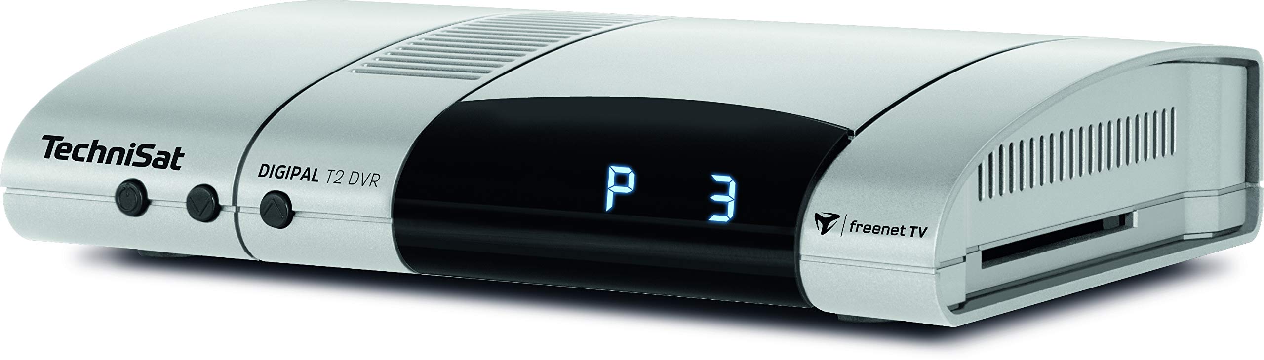 TechniSat Digipal T2/C DVR HDTV Kabelreceiver (mit Programmlistenmanager ISIPRO Kabel, AutoInstall, bereit für den Empfang von DVB-T2 HD, Camping, 12 Volt, DVRready) silber