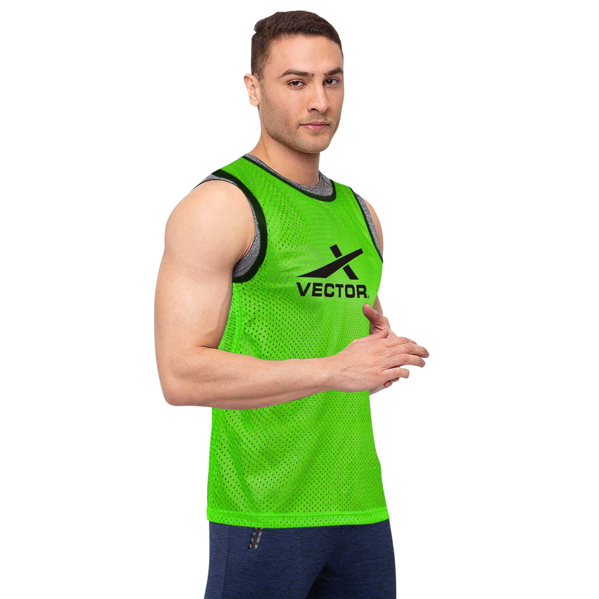 Vector X Training Bibs for Football Soccer Basketball Volleyball for Track and Field Play (L, Green, 6) (B0BSTY5YP5) Amazon Price History, Amazon Price Tracker