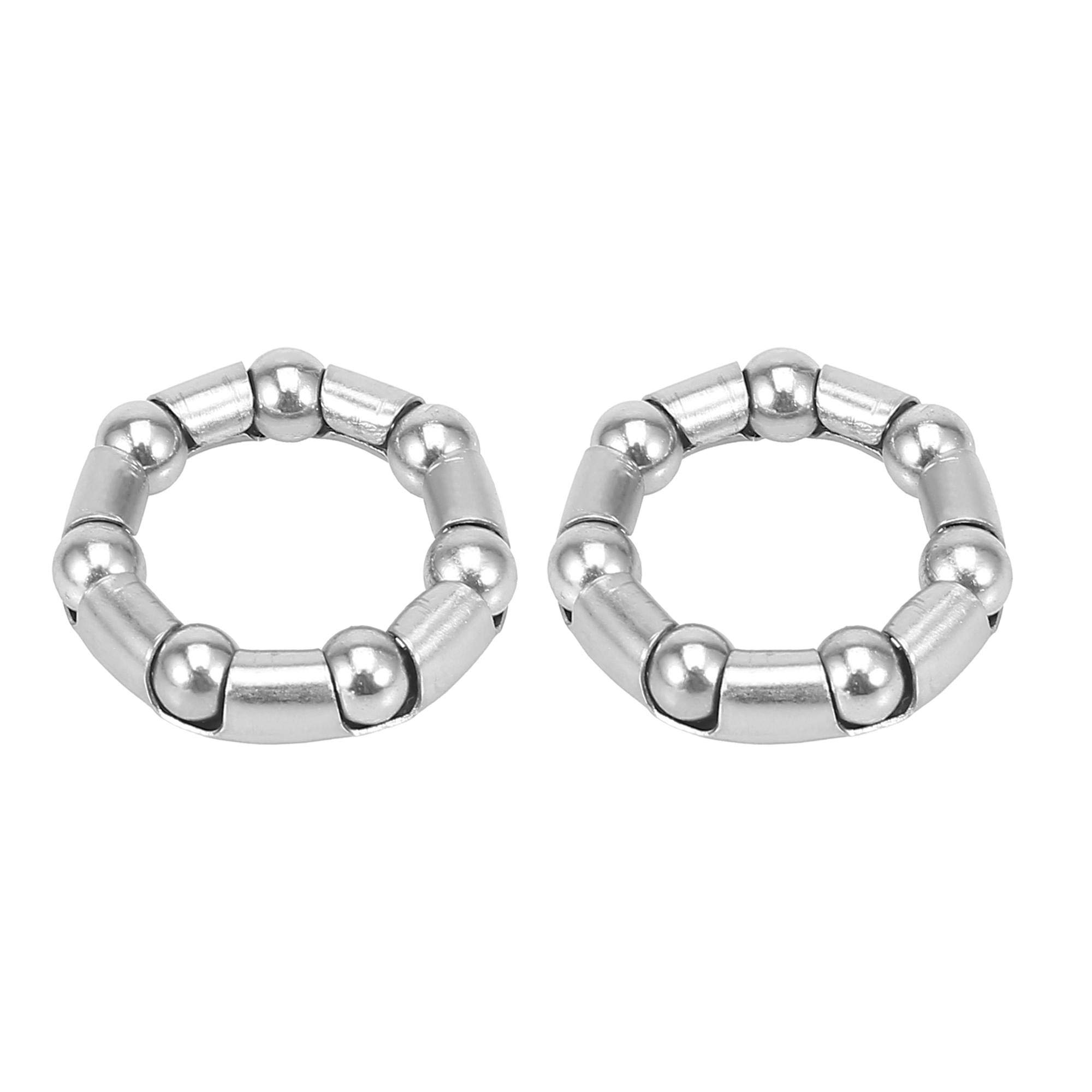 X AUTOHAUX 2pcs 37.6mm x 7 Ball Bearings Cages Crank Bearings Wheel Bearing Retainer for Bicycle