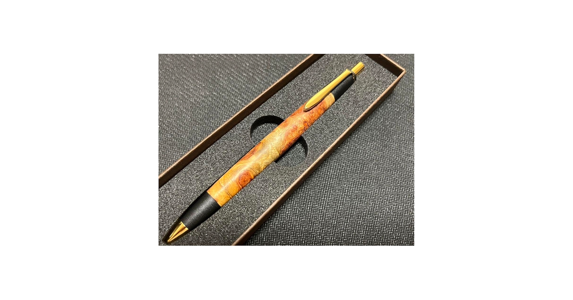 Amazon.co.jp: ボナン 花梨瘤 シャーペン 真鍮金具 0.5mm