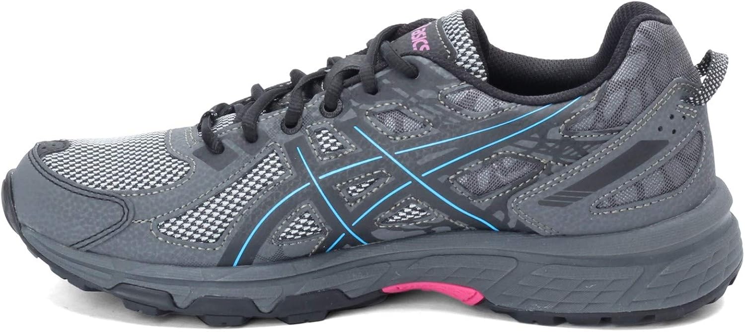 ASICS Women's Gel-Venture 6 Running-Shoes 6 Black/Island Blue/Pink Glow