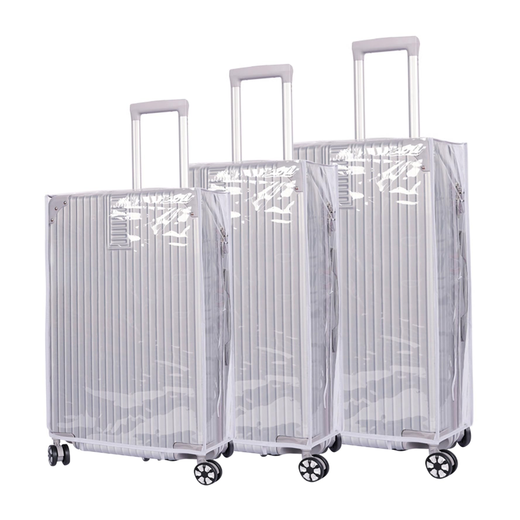 Housse De Protection Transparente Pour Valise 28 Pouces - PVC Étanche, Anti-Poussière, Anti-Rayures - Réutilisable, Ouverture Double Et Poignée Latérale