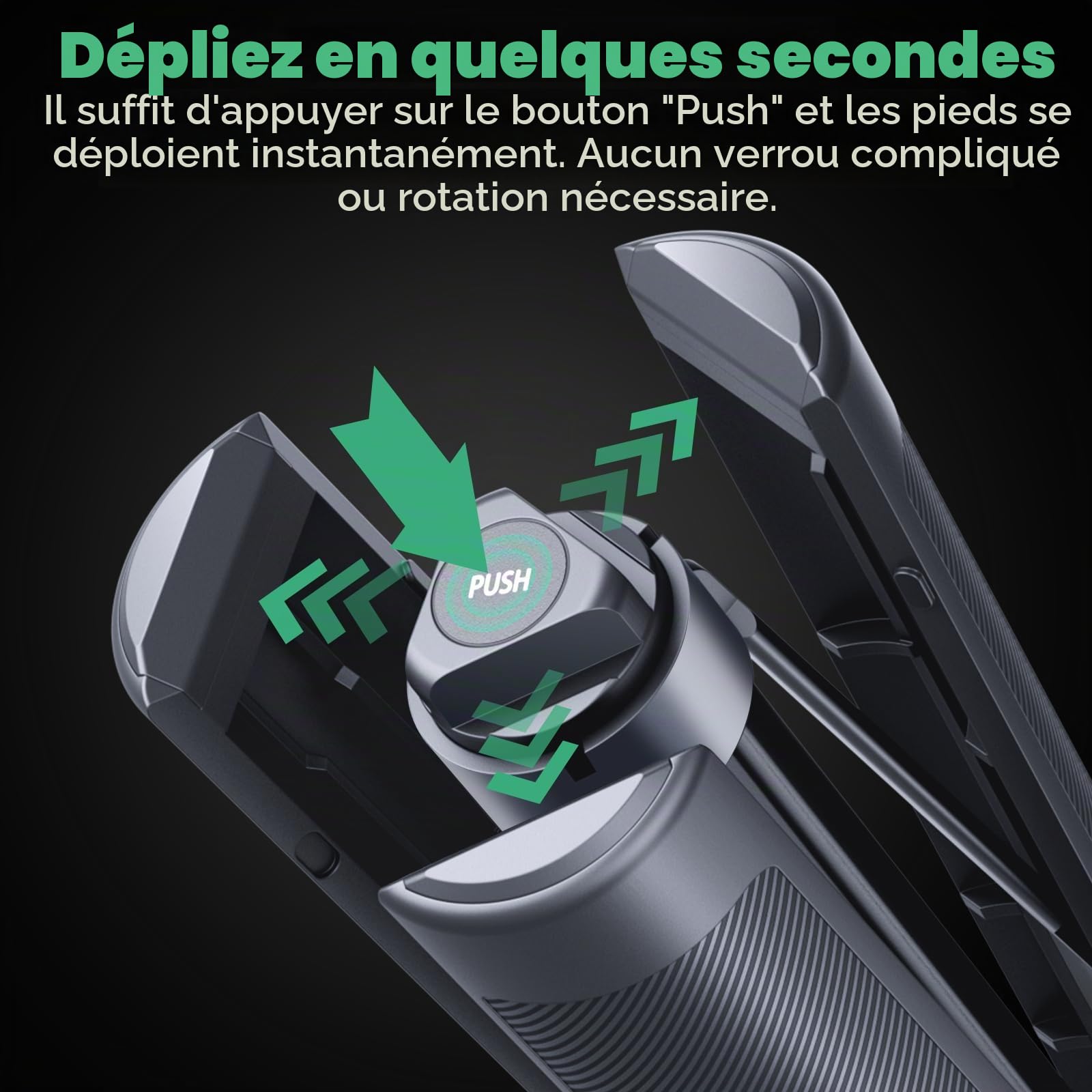 AKASO Perche à Selfie Invisible et Trépied 120cm (47.2"), Compatible avec Insta360 X5, X4, X3, Ace Pro, DJI Osmo Action, Pocket 3, GoPro Hero 13, 12, 11, AKASO 360, EK7000, V50X pour Caméra Sport