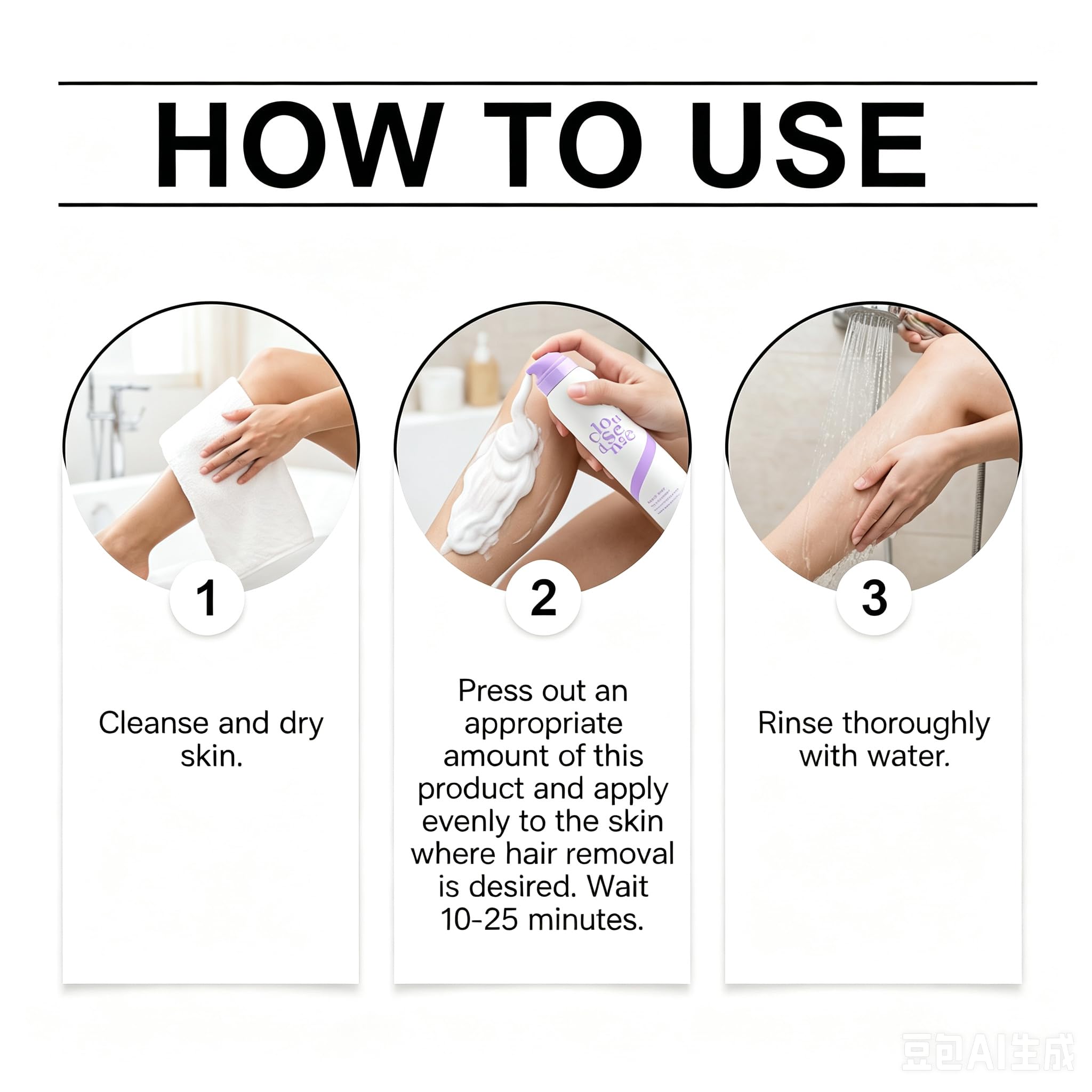 Depilazione Mousse Donne Uomini, spray depilazione bikini, crema depil/azione per le zone delle donne, de/pilazione pelle sensibile, crema hair removal viso, Mousse hair removal (3pcs)