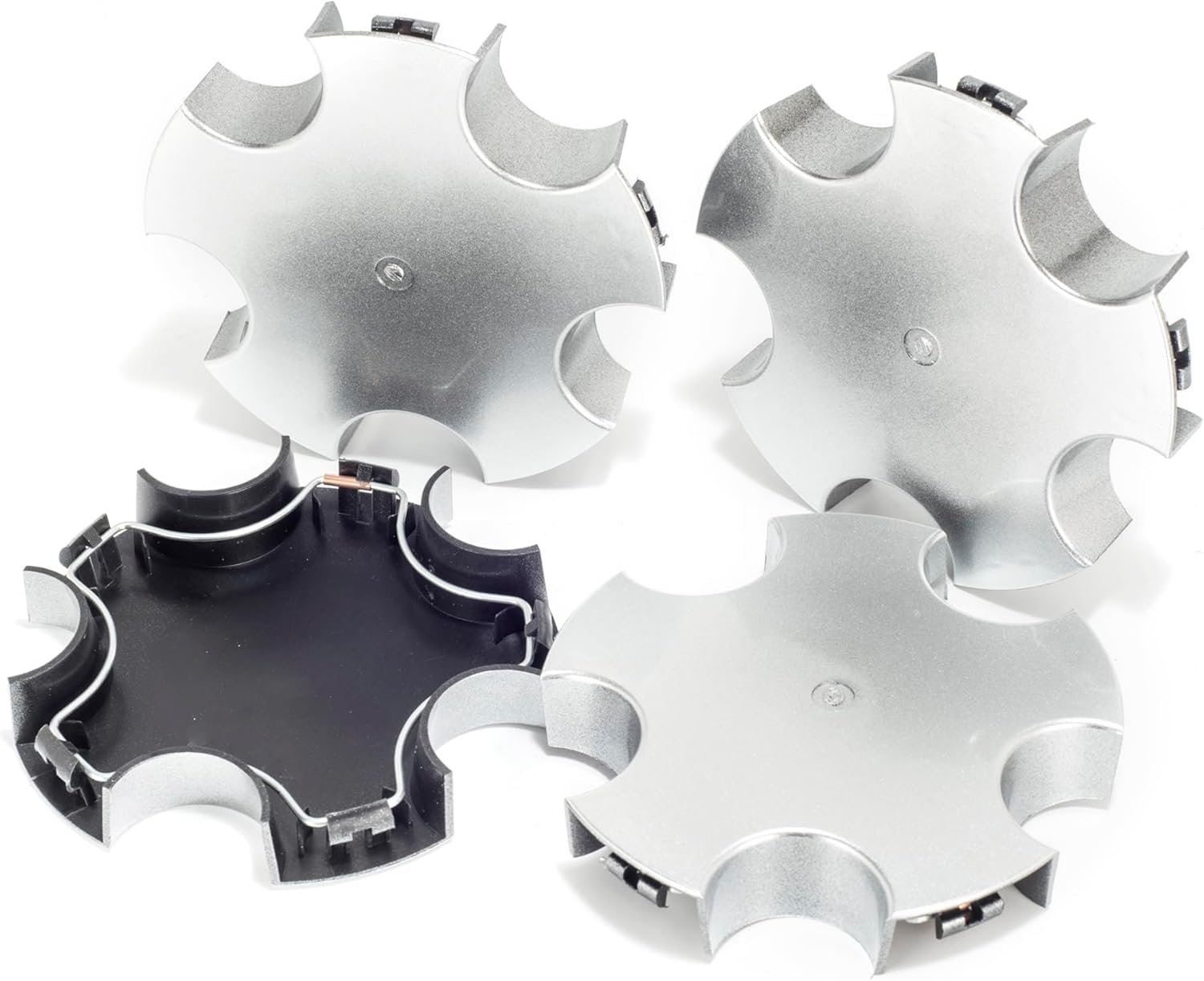 4 Pack Wheel Center Caps Kit for 2001-2004 Grand Cherokee, OD 133 mm / 5.24 inch H 23 mm / 0.91 inch Hub Caps, Snap-in Replaces 5FA51PAKAC 5HF45TRMAA Chrome ABS-Plastic Rim Covers