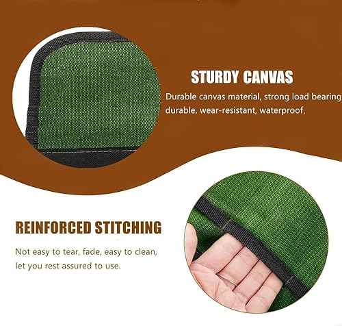 Miniatura 8 de BLIRITEL Pequeña bolsa enrollable de lona para herramientas, organizador de cincel con 4 bolsillos para barra de palanca de metal, alicates, llave,