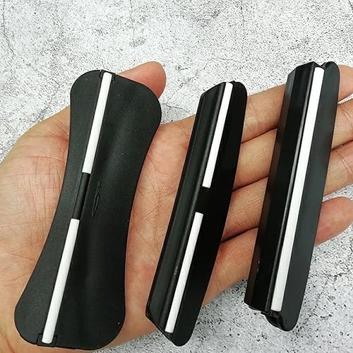 Miniatura 3 de Cuchillo de afilar piedra guía de ángulo negro, asistencia perfecta para moler la hoja del cuchillo, para cocina, restaurante, exterior (SET C)