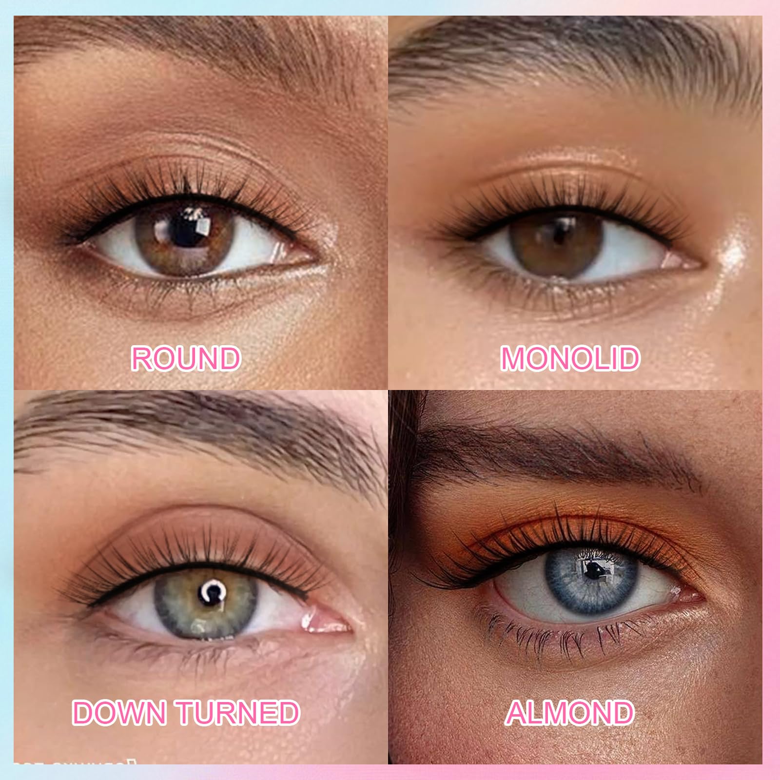 Self Adhesive Eyelashes No Glue Eyelashes False Lashes Glueless 10mm Natural Short Pre-glued Press on Lashes No Glue Needed Wispy Strip Lashes with Applicator by EMEDA(10mm L08 Black Adhesive)