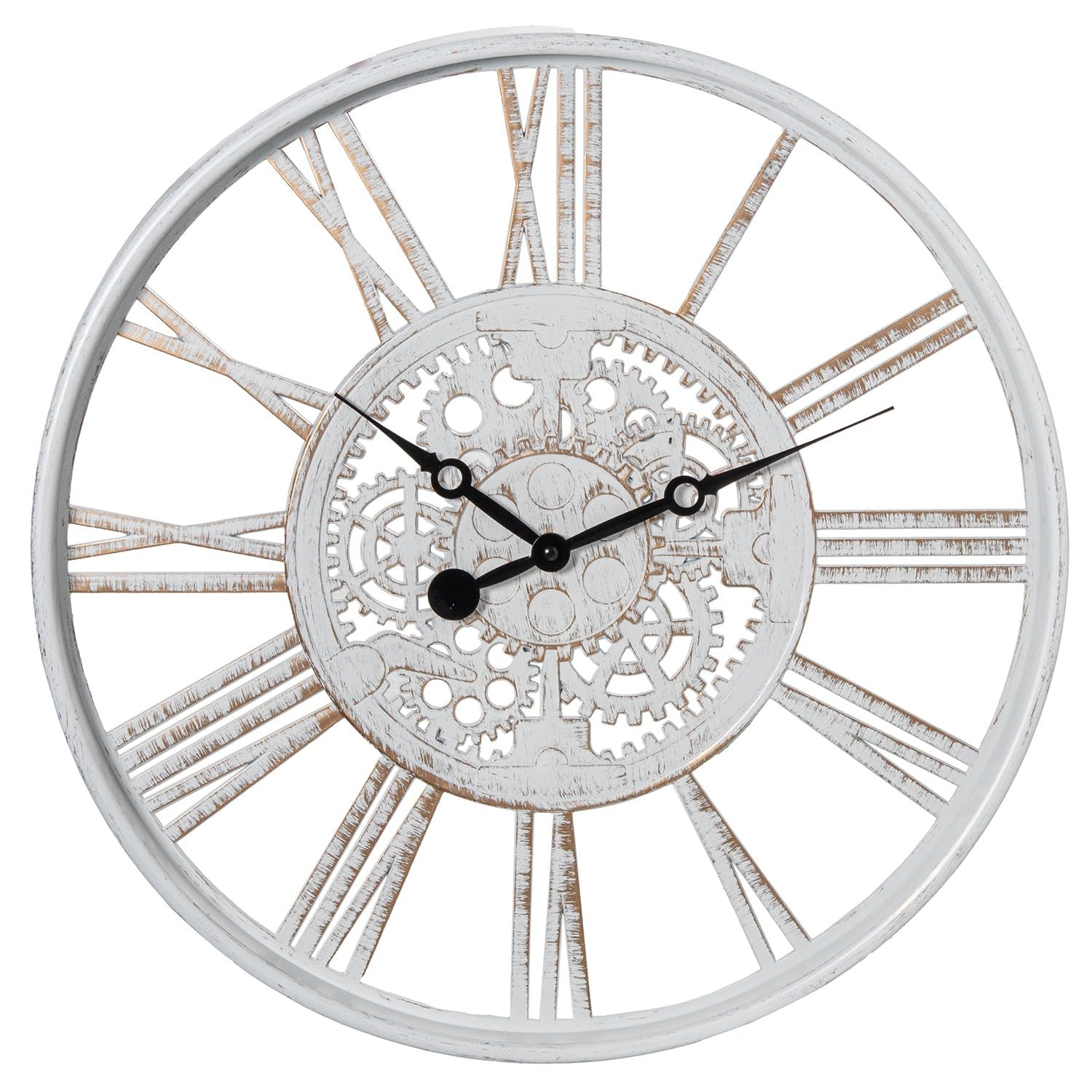 Horloge de cuisine lisible DRW ronde blanche 51 cm pour ne plus rater vos cuissons