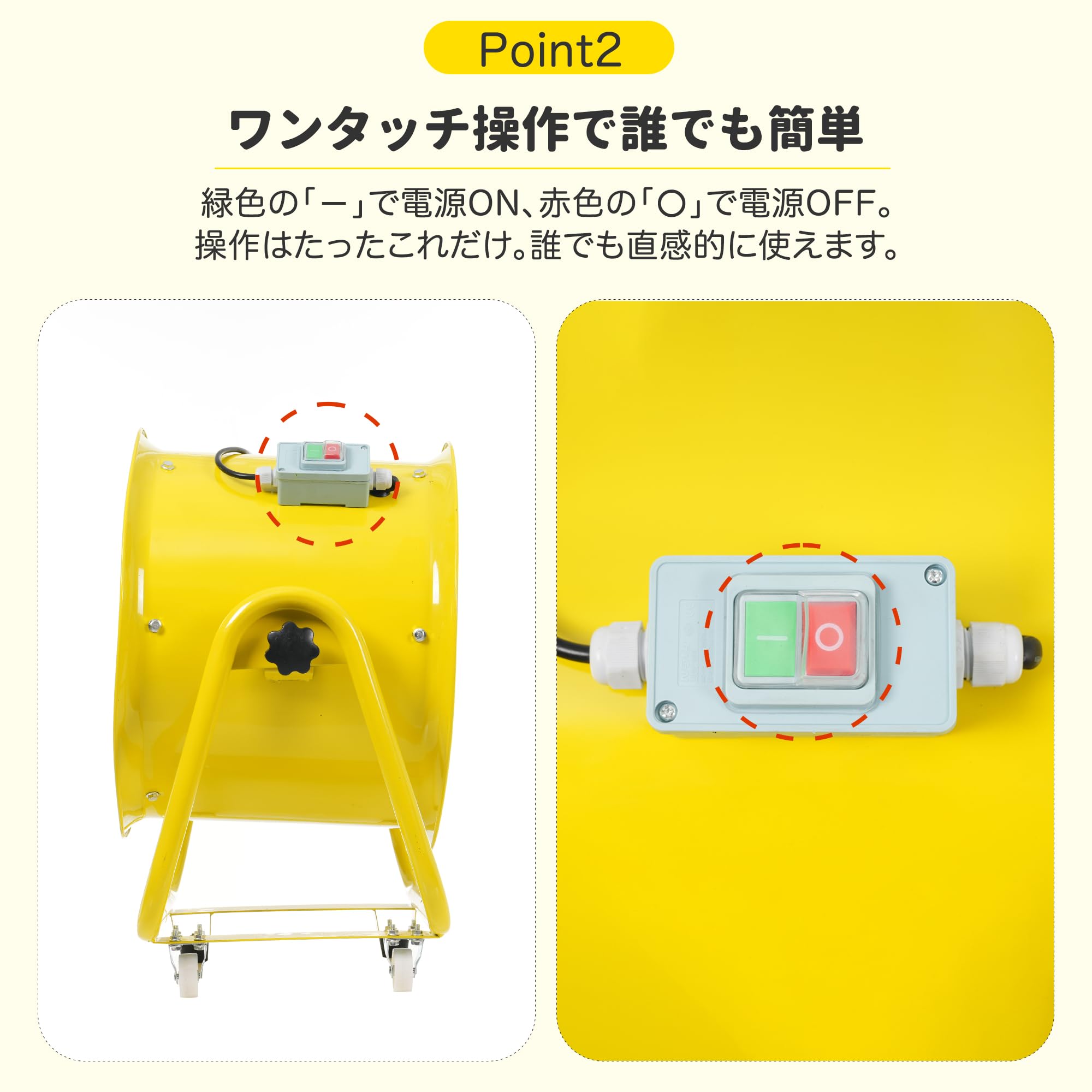 Amazon.co.jp: OSJ 送風機 排気シャフトホース付き 風量11000m³/h 送 