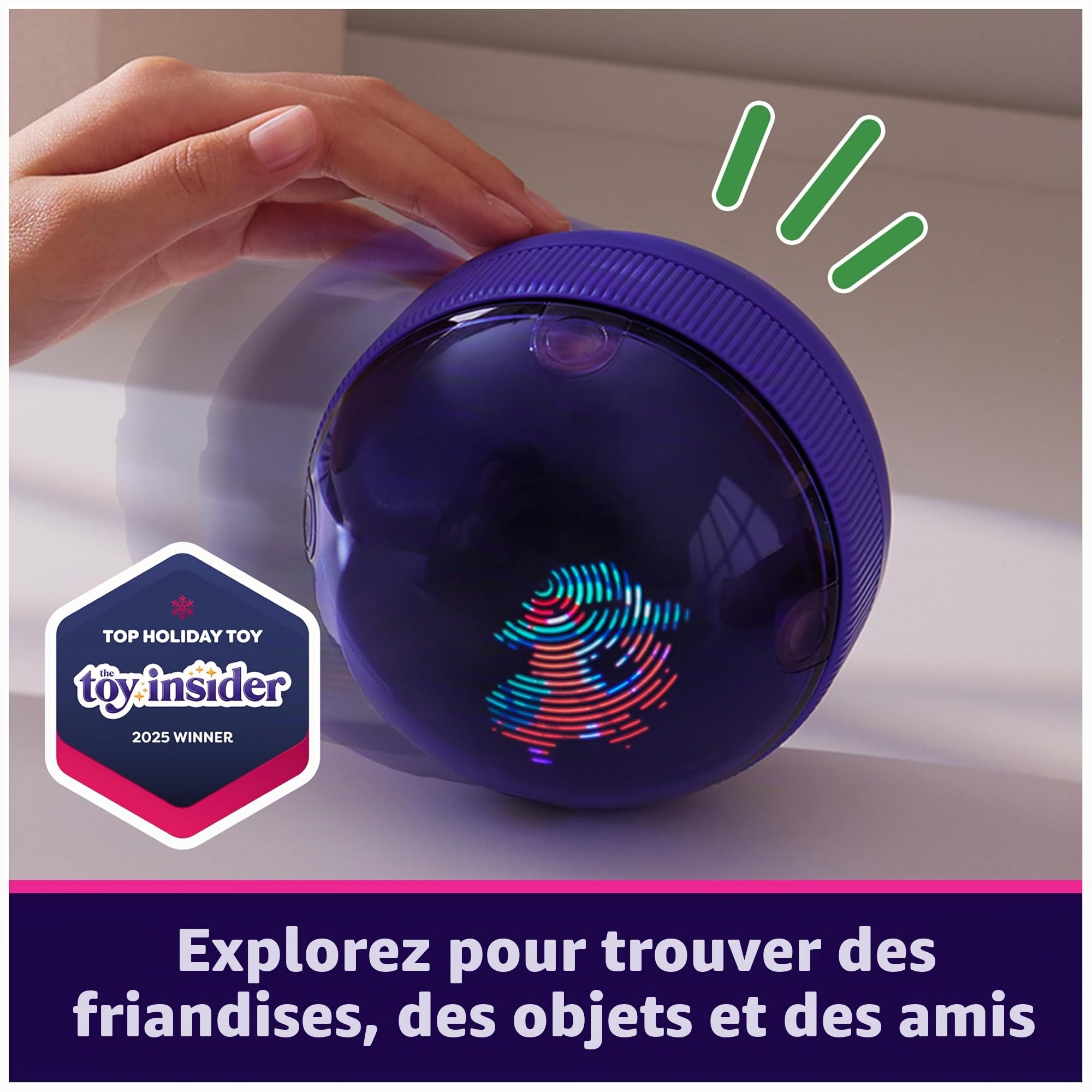 Bitzee Balle Interactive Hamster avec 20 Hamsters à l'intérieur, Roule et réagit au Toucher, Jouet Numérique Enfants 5 Ans+