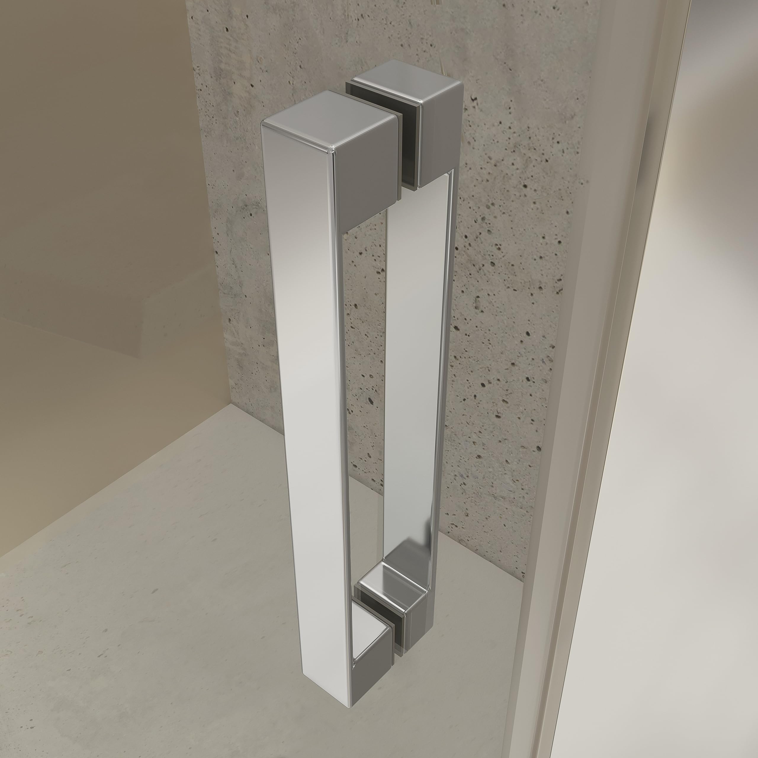 Mamparas de Ducha - 2 Fijos + 2 Puertas Correderas - Mamparas de Ducha Corredera con Cristal Templado 6 mm Antical - Perfilería Plata Brillo - 169 a 171cm Ancho Adaptable 4cm x 195cm (Alto)