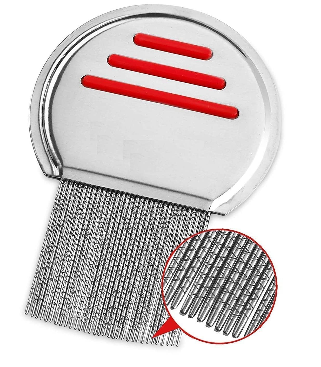 Solal Lice Treatment nit Comb with Stainless Steel Metal for lice and nits removal comb for head lice comb - (Pack of 1)