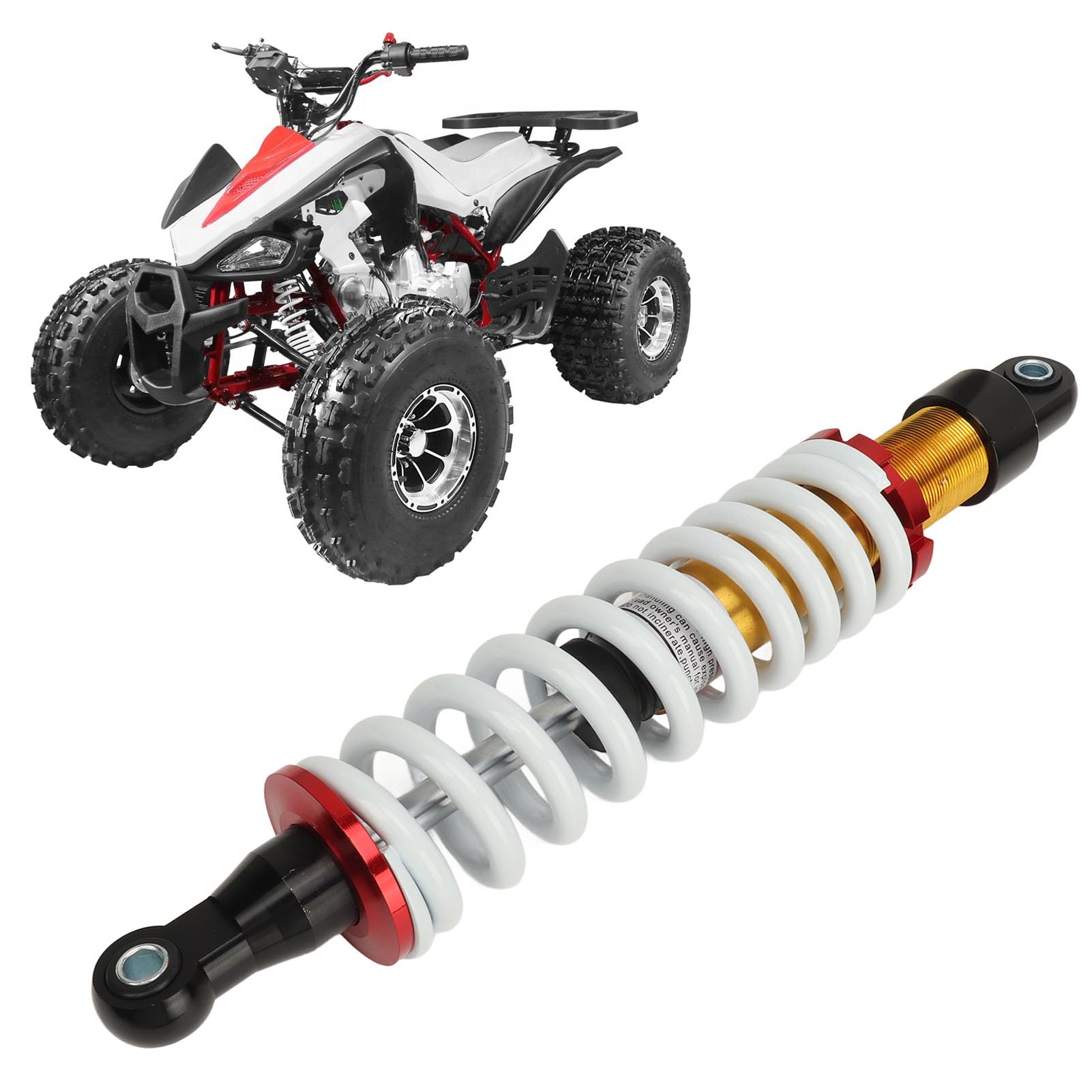 Uniwersalny Amortyzator Motocyklowy 380 Mm Sprężyna Tłumiąca do Motocykla Terenowego ATV o Pojemności 90 Cm3 do 250 Cm3