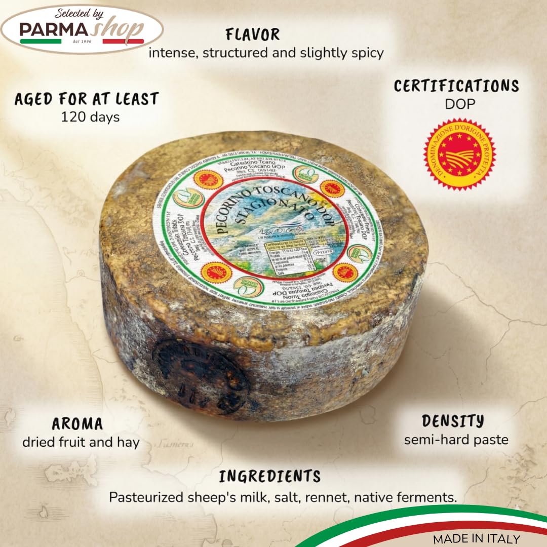 Pecorino Toscano g.U. Gereifter Schafskäse Ganze Form 1,9 kg