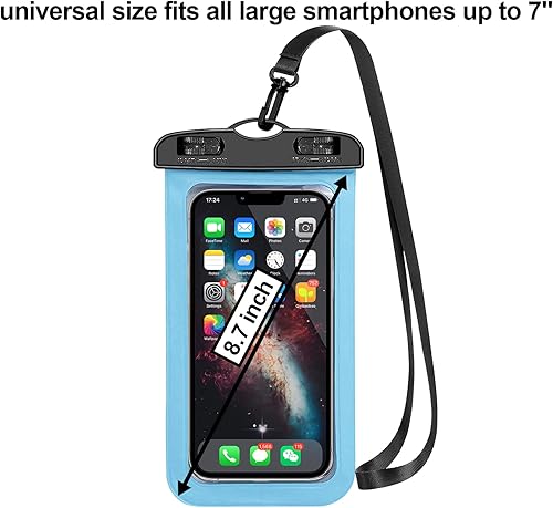 Miniatura 2 de Paquete de 6 bolsas universales impermeables para teléfono funda impermeable para teléfono grande bolsa seca IPX8 deportes al aire libre para Apple