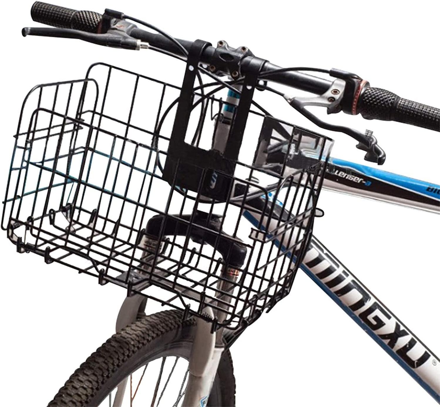 Arabest Bike Basket Folding Bike Front Basket, Detachable Bicycle