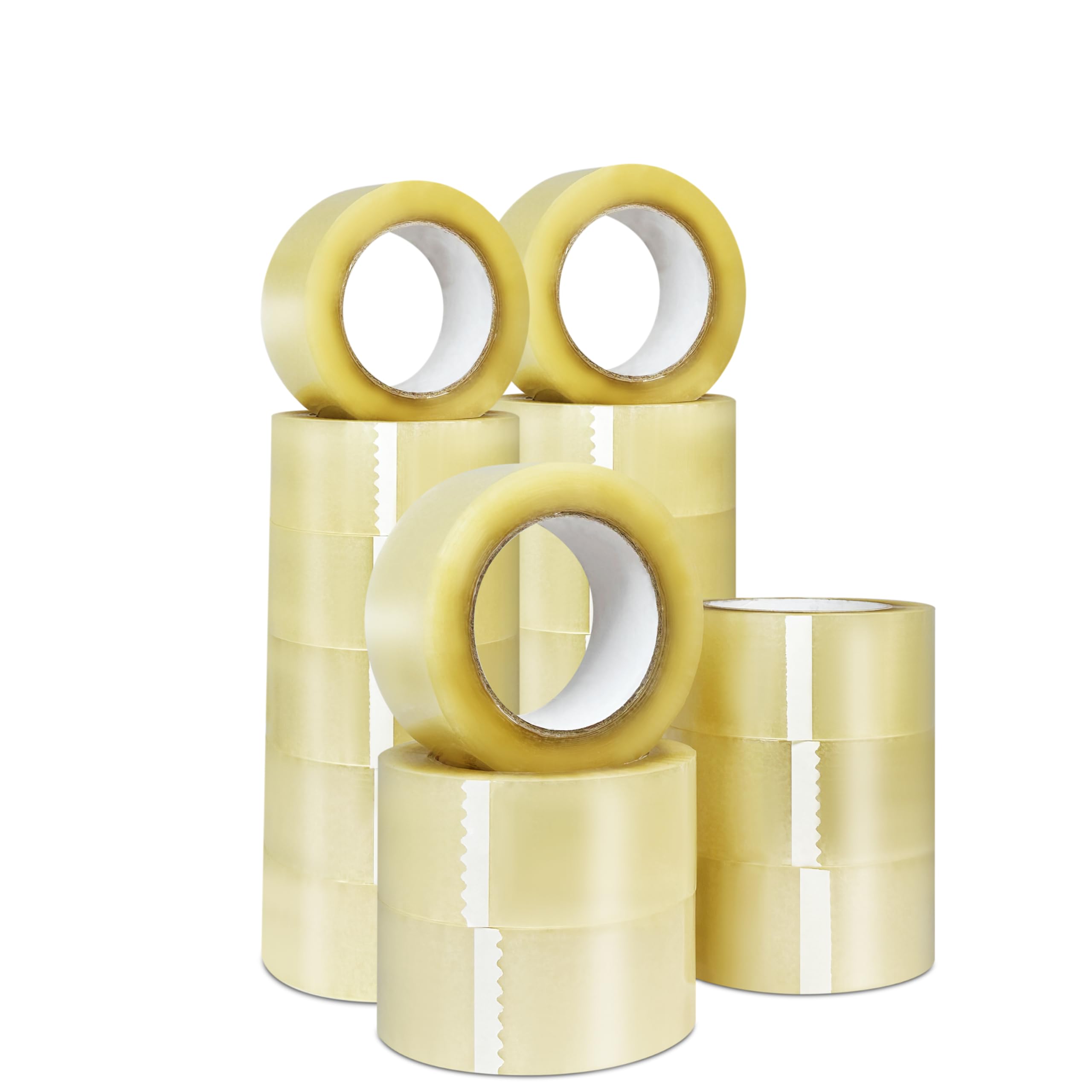 MUNTRADE Nastro adesivo trasparente da imballaggio | 48 mm x 132 m (18 rotoli) | Nastro da imballaggio trasparente, sigillante trasparente