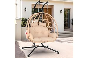 Double Egg Chair with Stand: A Spacious Haven for Two