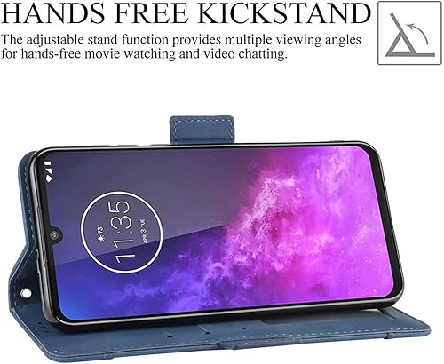 Miniatura 3 de Funda para Motorola One Zoom, protección magnética de cuerpo completo, a prueba de golpes, de piel, con ranura para tarjetas, funda para teléfono