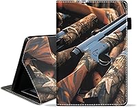 Vista 15 de Funda para tablet Kindle Fire HD 8/Fire HD 8 Plus (12ª/10ª generación, versión 2022/2020), funda delgada de piel sintética con ranura para tarjeta