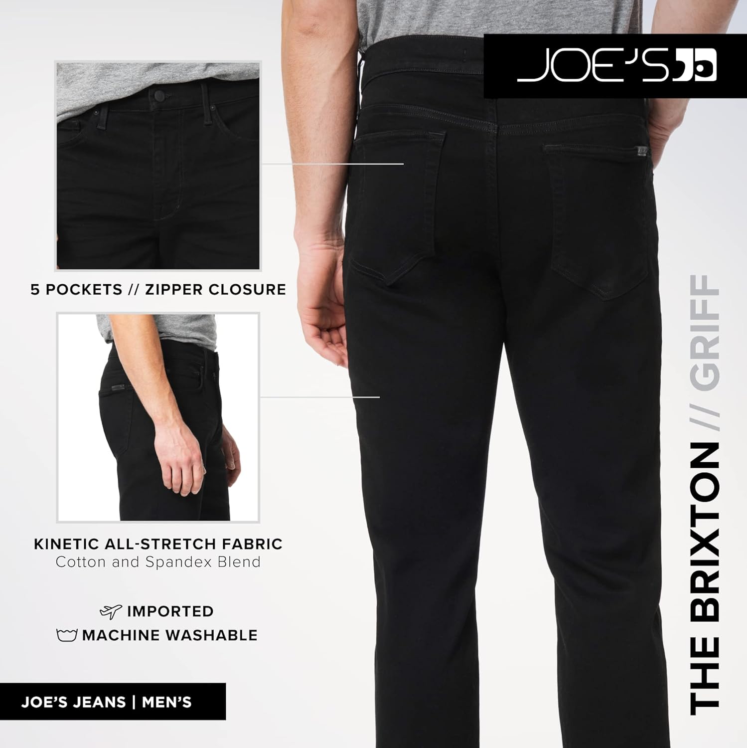 Joe's Mens Brixton Straight and Narrow Leg Jean - Image 4