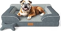 Vista 24 de Cama Extra Grande para Perros, Cama Ortopédica XL para Perros con Espuma Viscoelástica de Gel Refrescante, Cama Impermeable para Mascotas con Funda