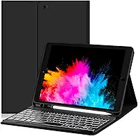 WB Capa iPad 7a, 8a e 9a Geração com Teclado e Compart. para Pencil Preta
