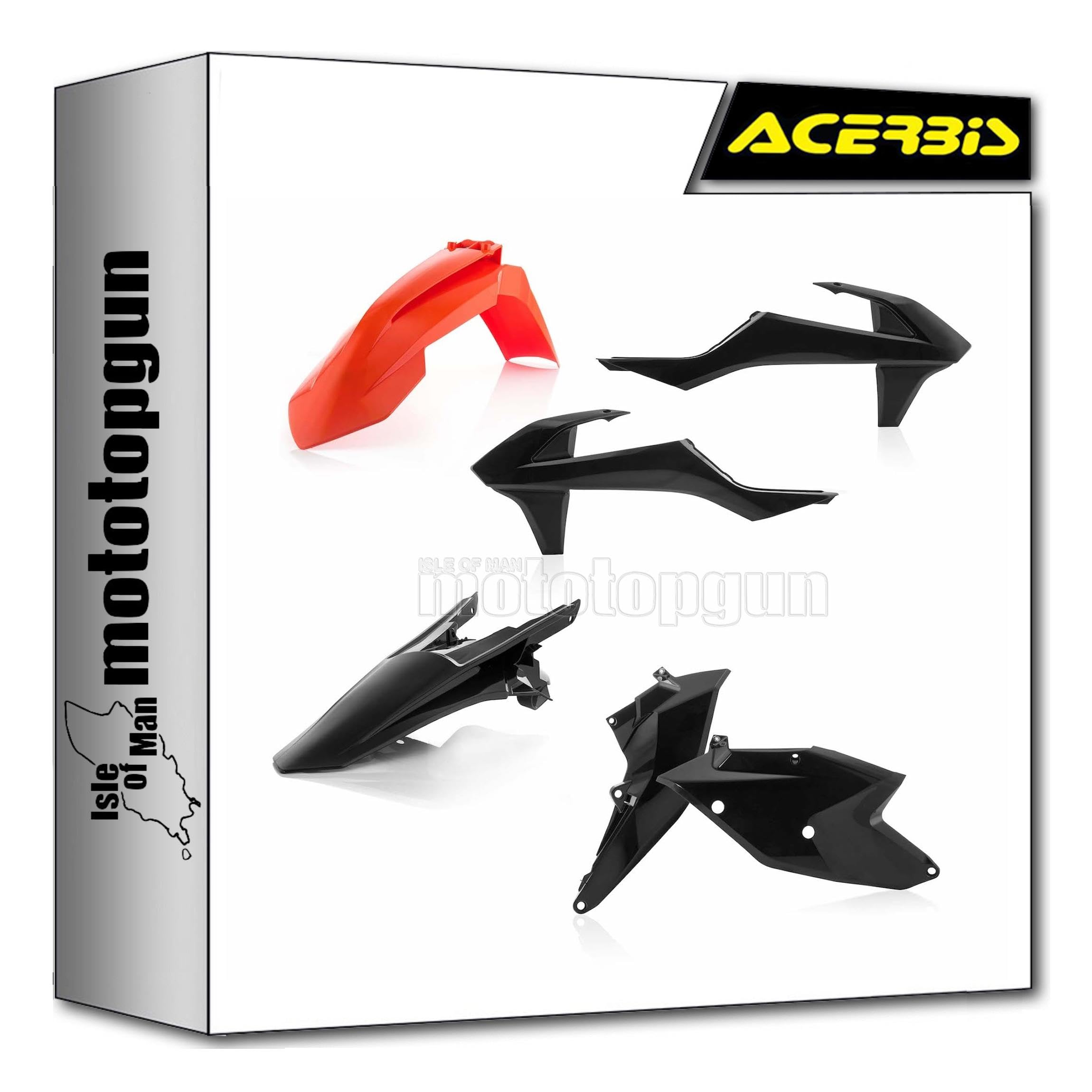 Cache carenage Acerbis noir orange pour KTM SX 150 2016-2018 - 3