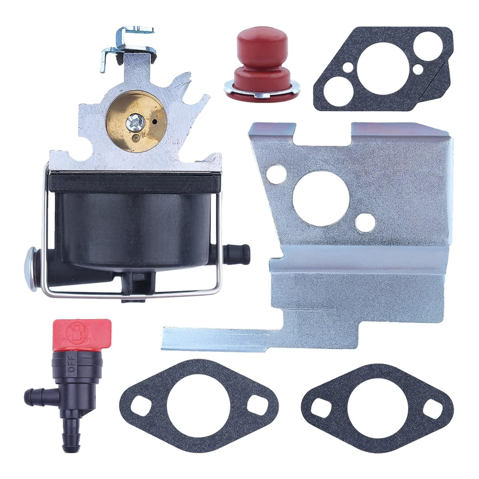 Kit de Juntas de carburador for T-ecumseh 632671C 632614 632671 632671A 632671B 640020 Bombilla Completa de cebador de válvula de Combustible de carburador