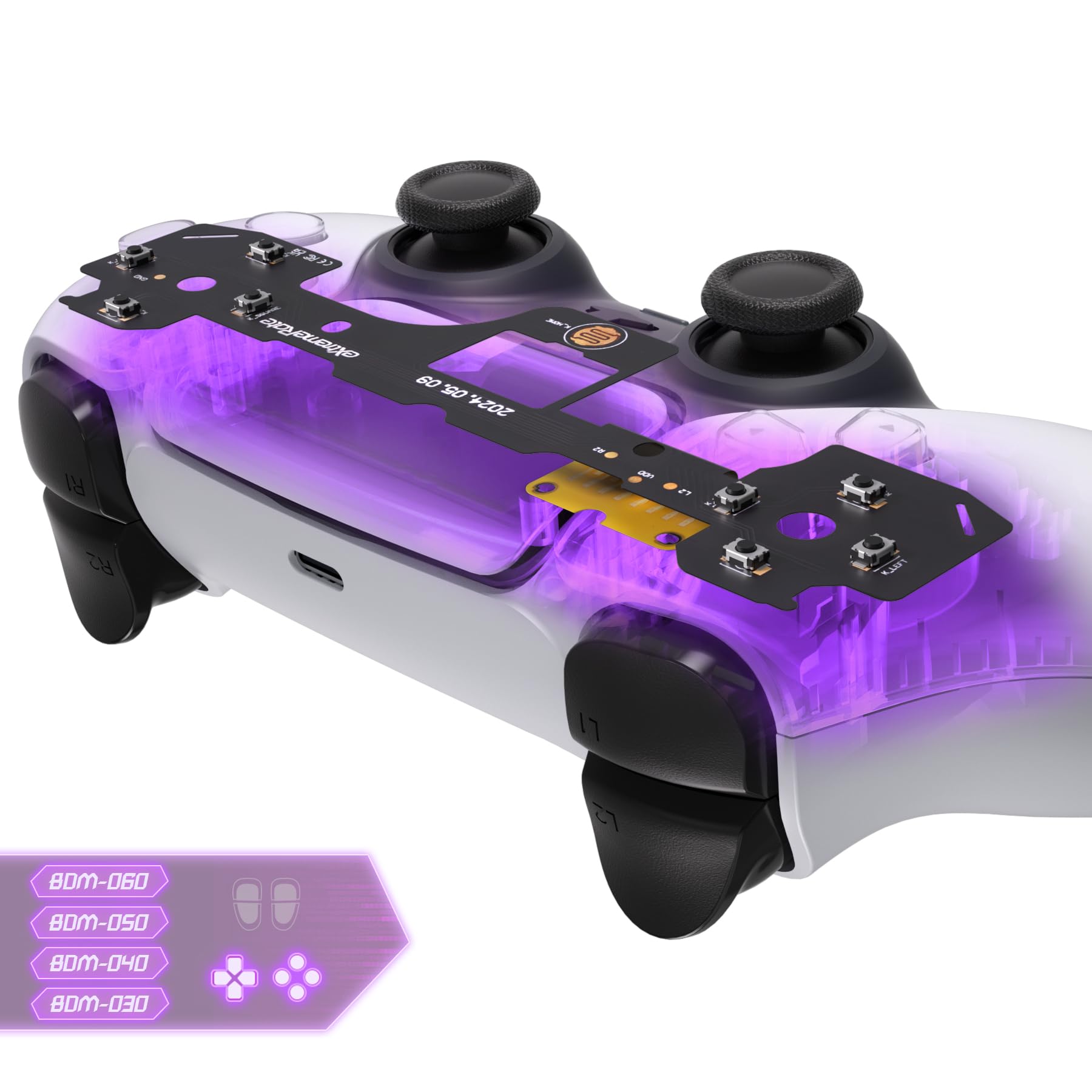 PS5　eXtremeRate社製カスタムコントローラー Amazon.com: eXtremeRate Face Clicky Kit for PS5 Controller BDM-030