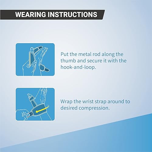 Miniatura 4 de LP SUPPORT 563CA Muñequera y soporte para el pulgar para aliviar el dolor del túnel carpiano, artritis, tendinitis, soporte ajustable para el