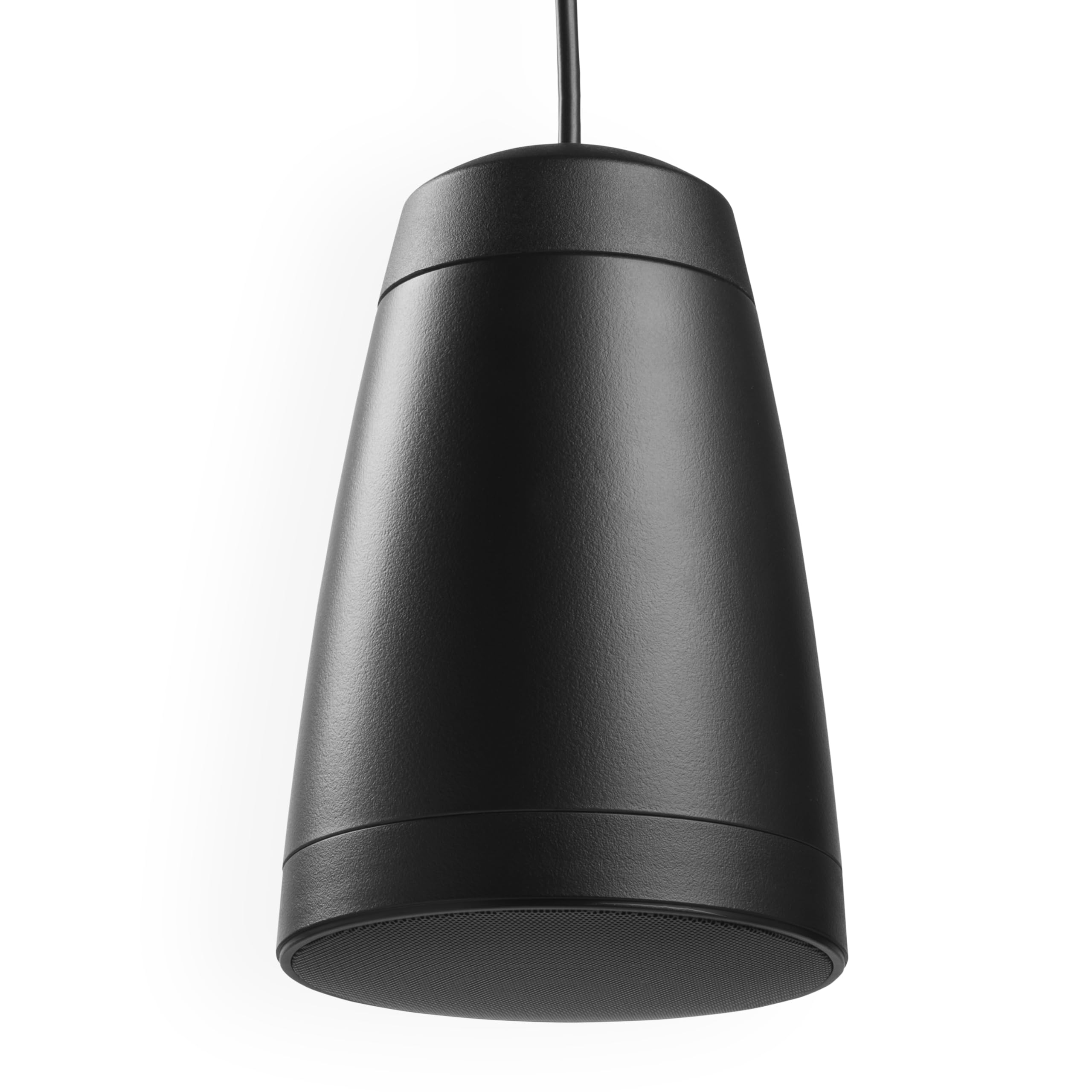 Power Dynamics Purity4B, Haut Parleur Suspendu Noir 20W 100V, 2 Voies Enceinte Plafond Pendulaire pour Sonorisation de Commerces Restaurants Bars et Espaces publics