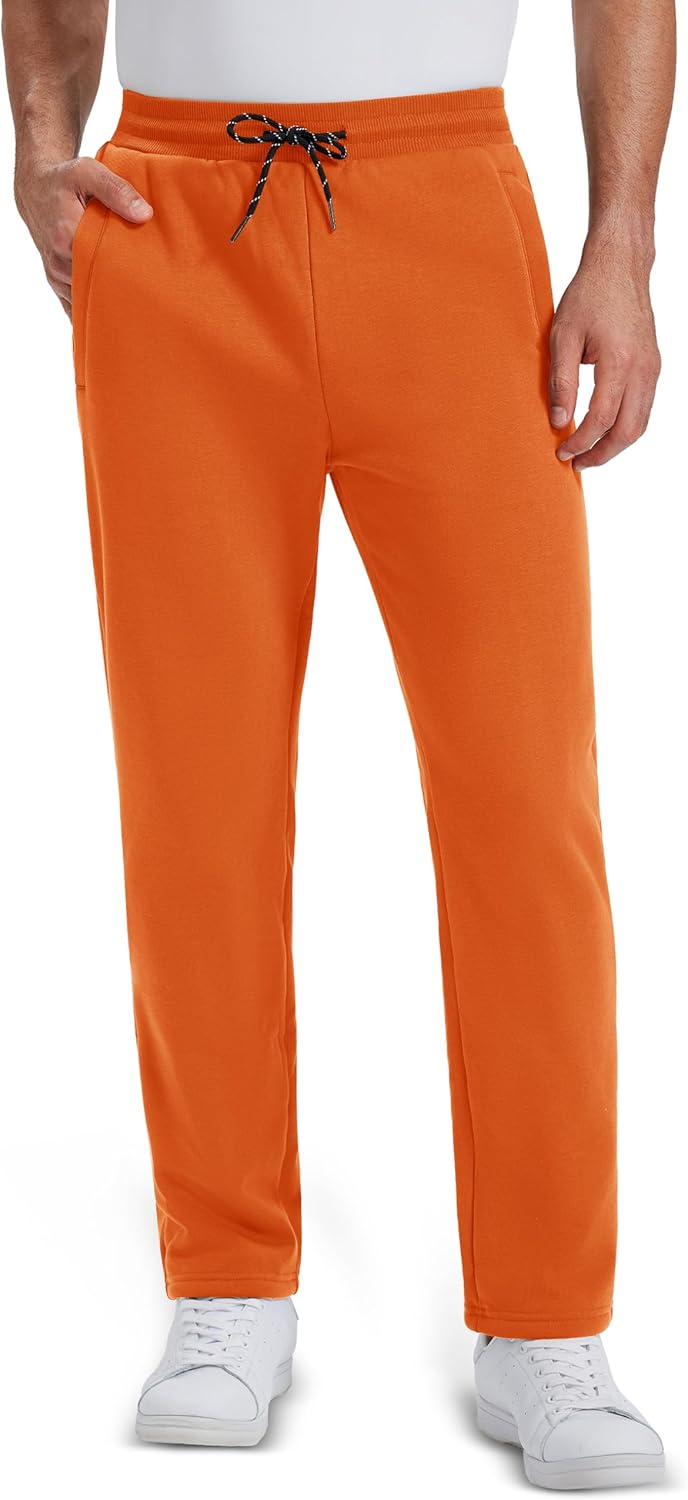 MAGCOMSEN Men's Winter Fleece Pants Sherpa Lined Sweatpants Thermal Warm Thicken Pants Active Joggers with 3 Pockets - Image 2