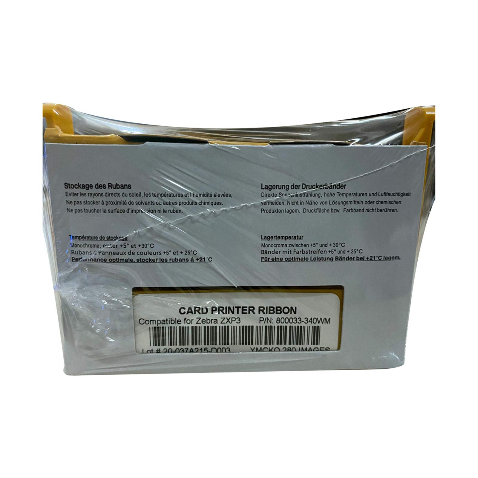 Cinta de Color para Impresora Zebra ZXP Series 3 YMCKO 800033-340