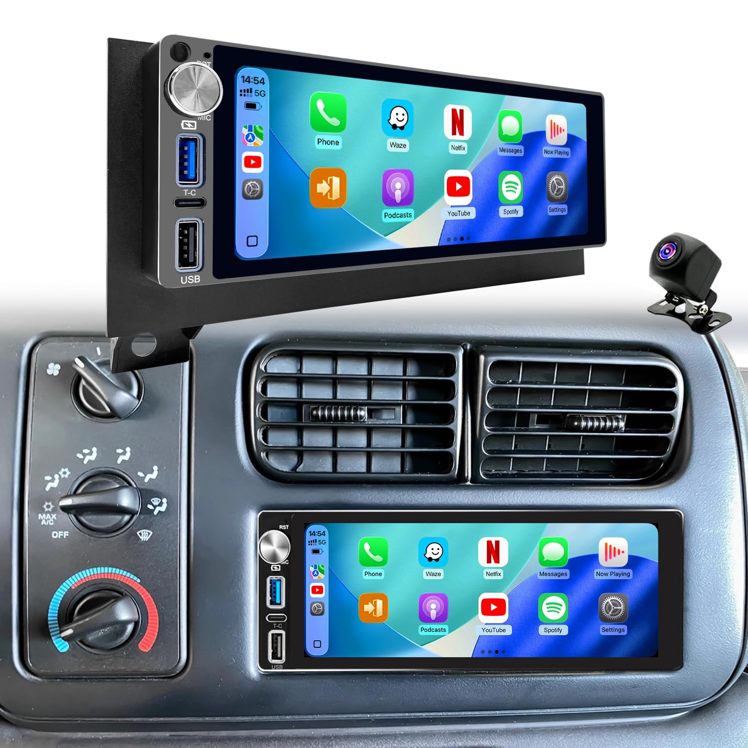 Photo 1 of Clavhop Car Radio for Dodge Ram 1500/2500/3500, Jeep Wrangler TJ