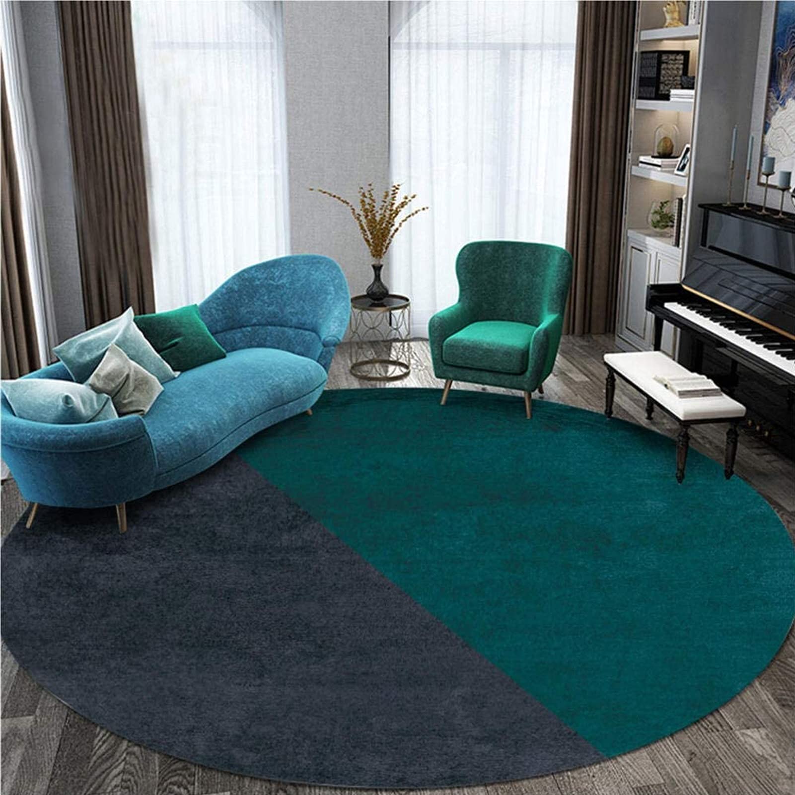 Tapis de sol pour chaise d'ordinateur antidérapant avec support caoutchouc doux