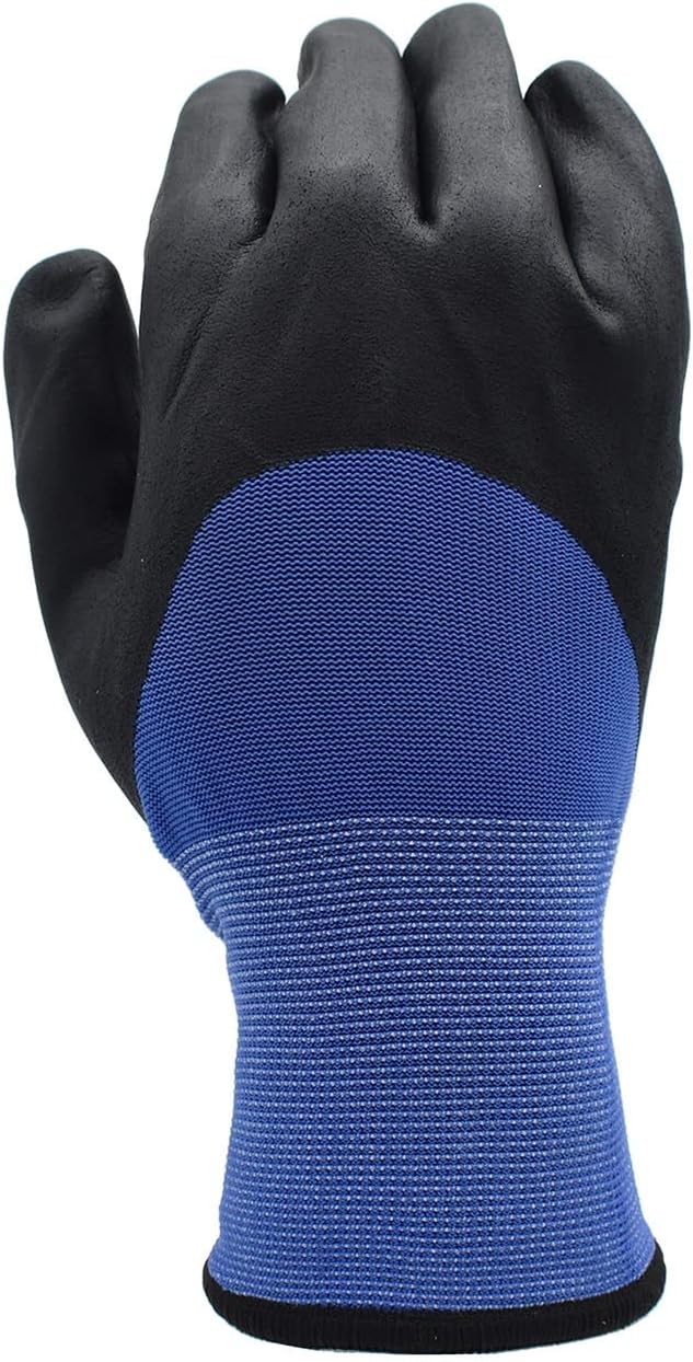 Cordova 39971 Nitrile Gloves for Cold Weather, 3/4 Foam Nitrile, Thermal Gloves with Brushed Terry Shell, for Use in Light Oil and Low Temp, Comfy and Form-Fitting, Large