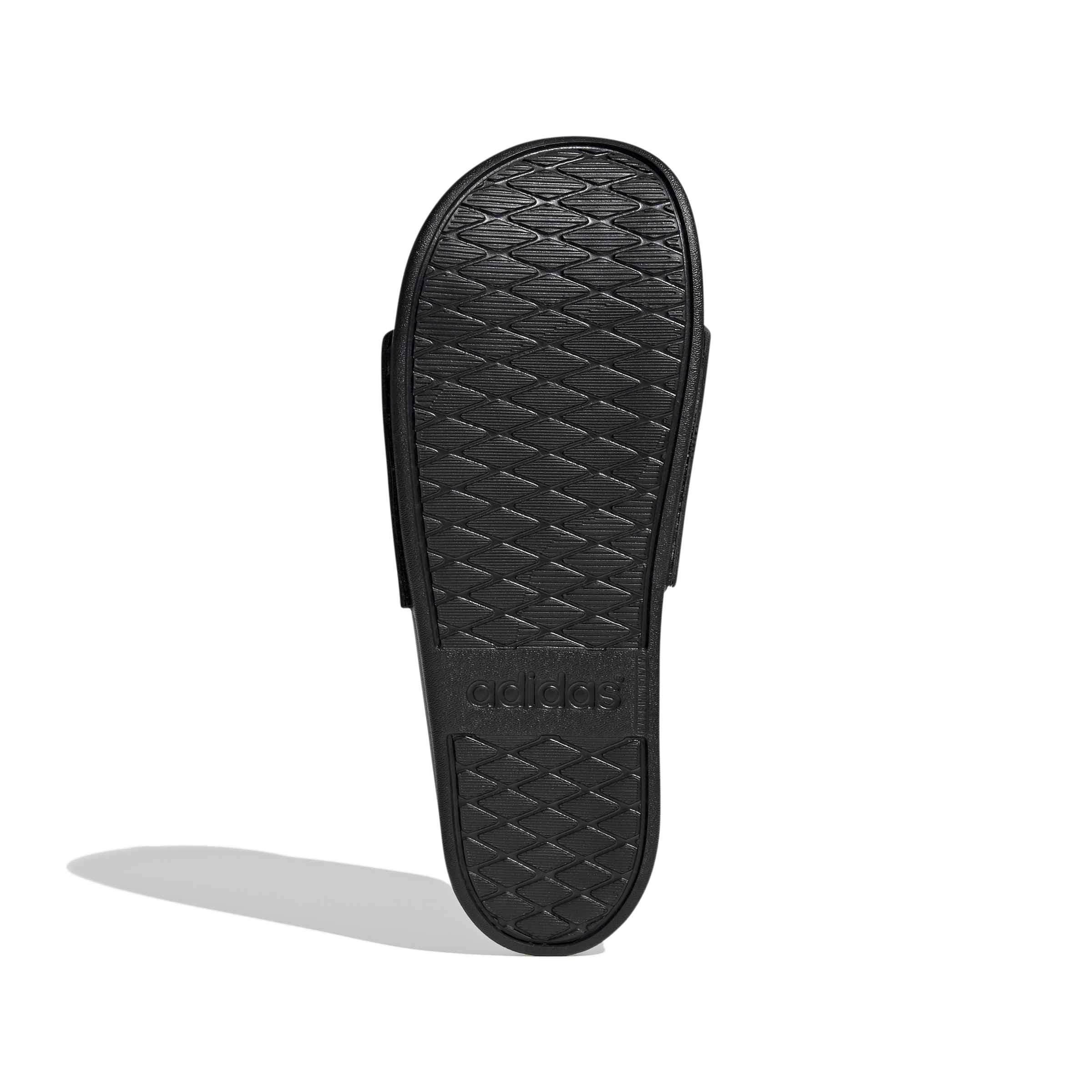 adidas Mixte Adilette Comfort Slides, Core Black / Cloud White, 42 EU