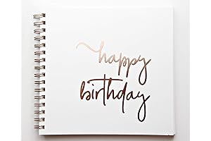 Personalized 50th Birthday Photo Album Scrapbook for Picture Strips Keepsake Guest Book Memories