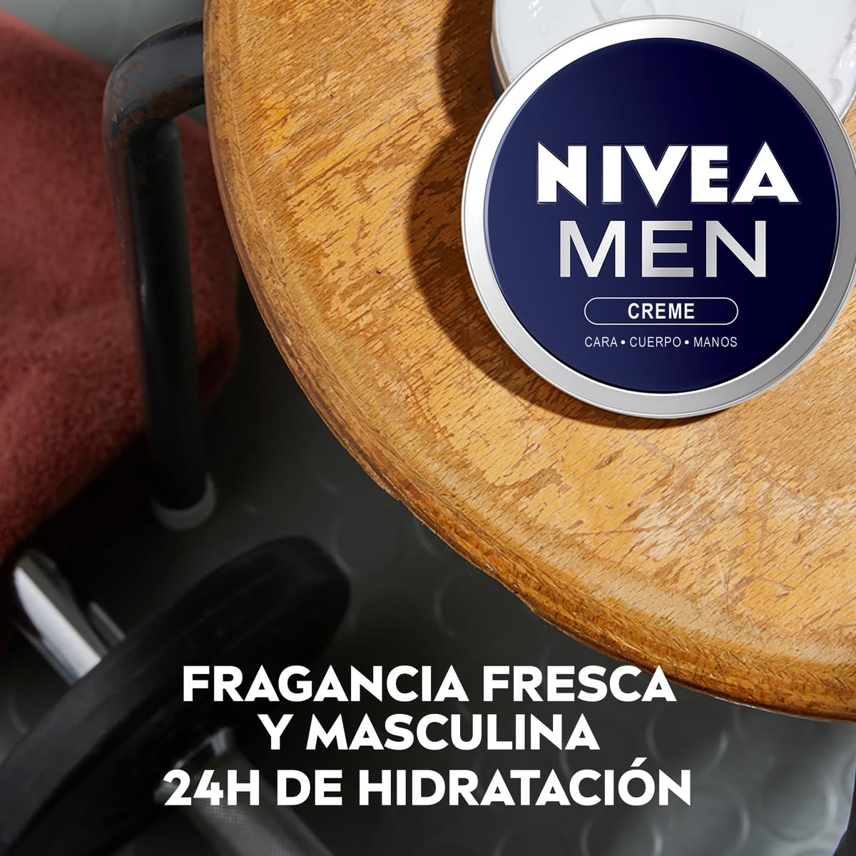 NIVEA MEN Creme (1 x 150 ml), crema para hombres, crema para cara, crema corporal hidratante, crema multiusos hidratante para el cuidado de la piel masculina