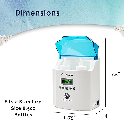 Miniatura 5 de Medvat Calentador de loción para montaje en pared calentador de aceite de masaje calentador de lubricante botella de aceite de masaje calentador de