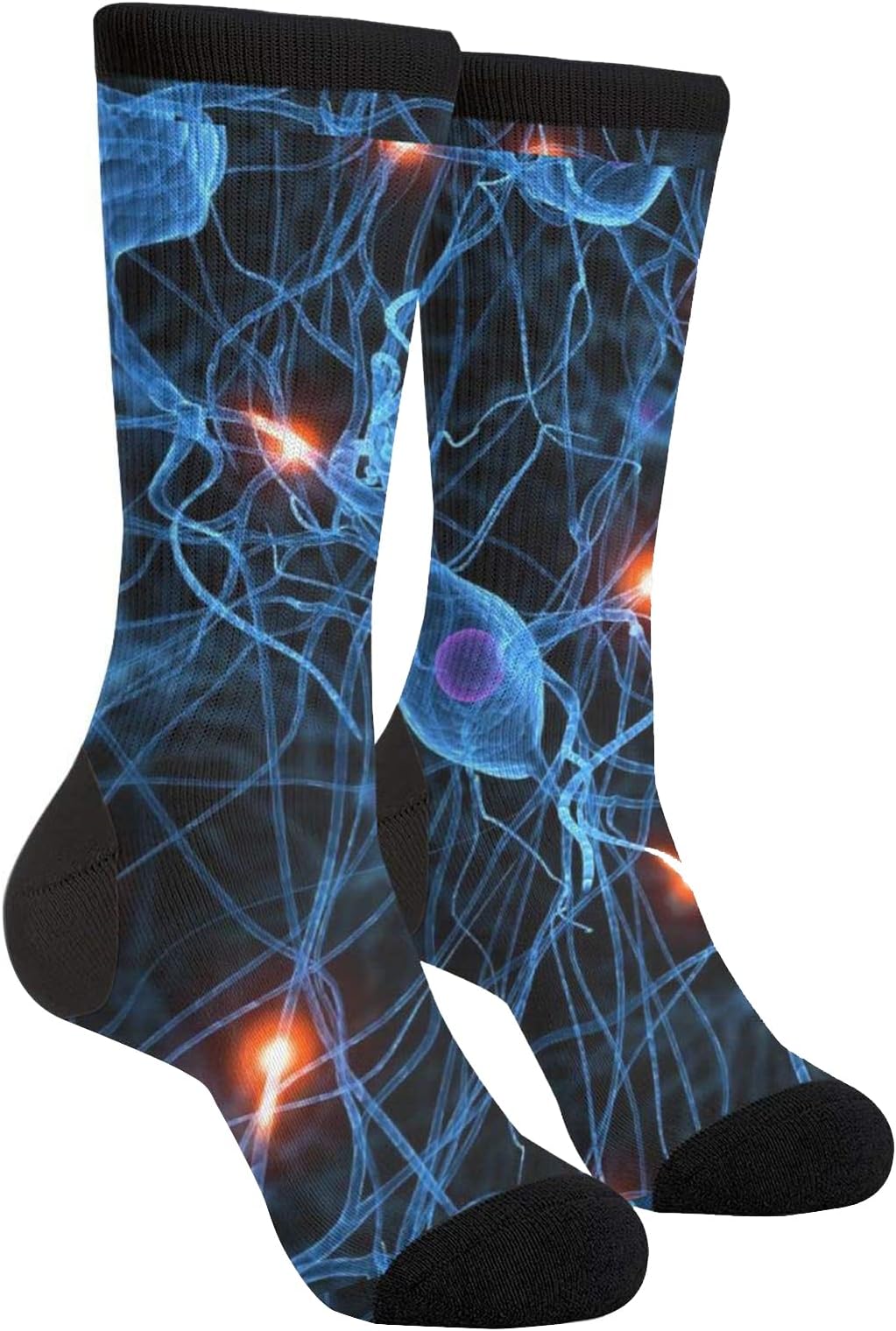 3d Brain Cell Neuron Neurology Unisex Printing Socks Deluxe Personality Short Socks 40CM