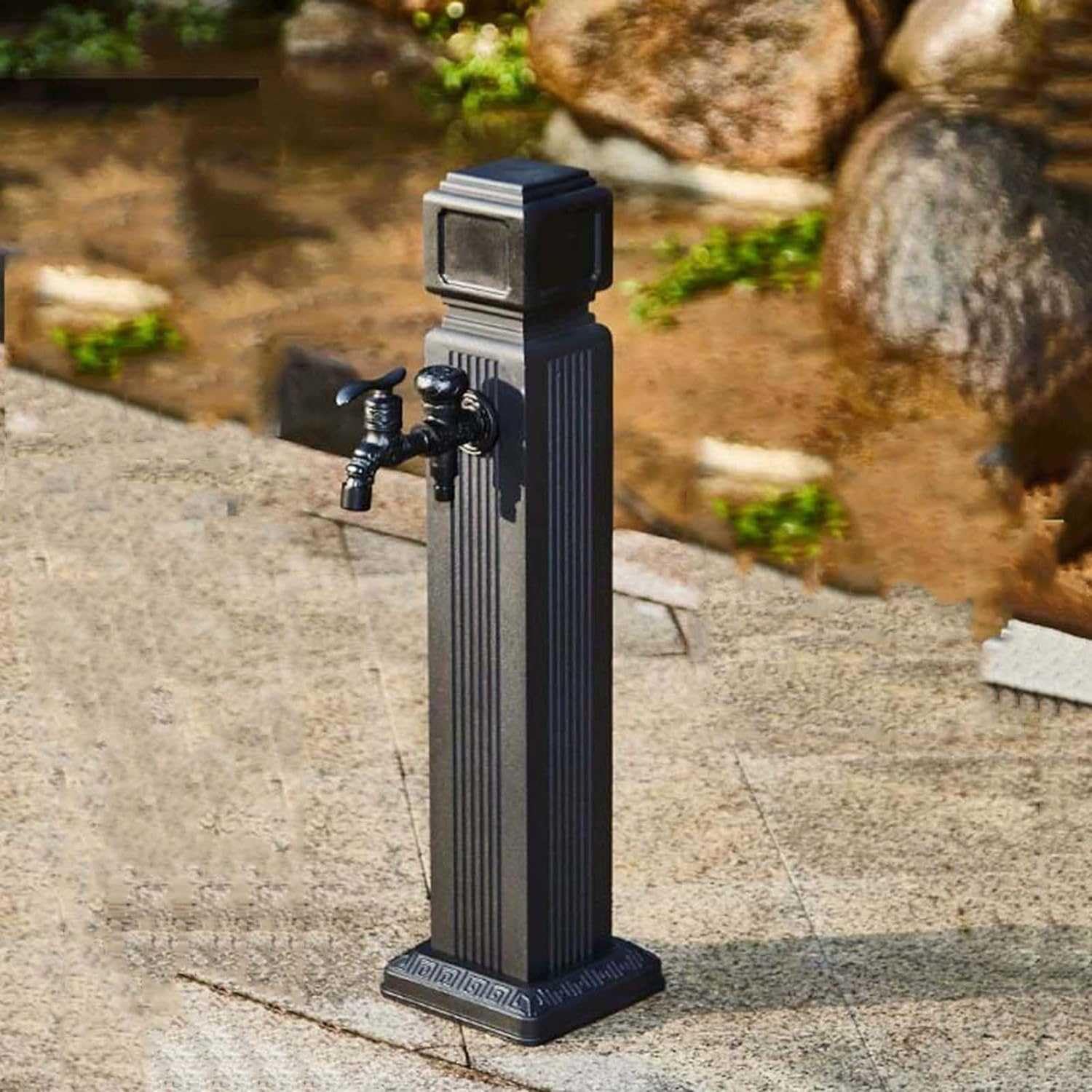 BHGFYXBS Vertical Antifreeze Garden Water Column With Brass Faucet - Freestanding Hose Stand For Car Washing And Watering, Weatherproof Yard Hydrant Fountain