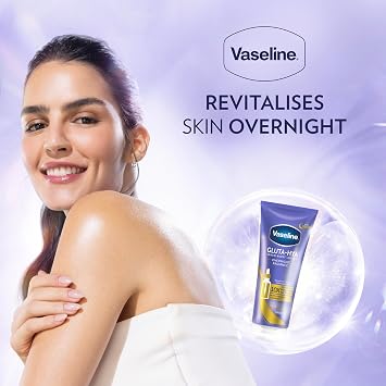 Vaseline Gluta-Hya Serum Burst Body Lotion Duo – Flawless Glow & Overnight Radiance Repair 2x200ml with GlutaGlow & 10x Vitamin C Power for Hydrated, Even-Toned, Radiant Skin All Day & Night
