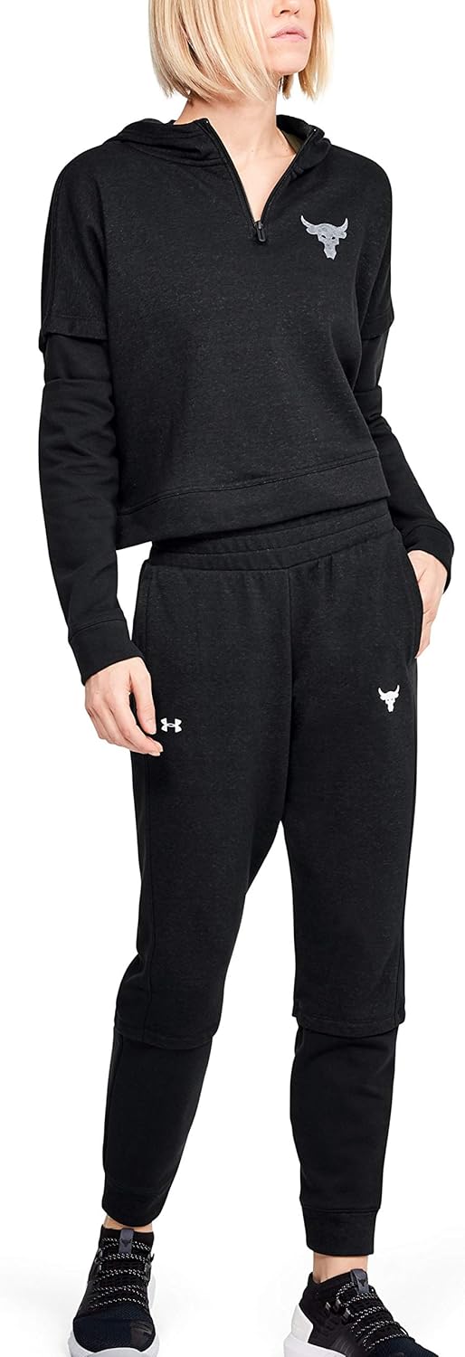 Under Armour Women's Project Rock Fleece LC Crew Sweater - Image 3