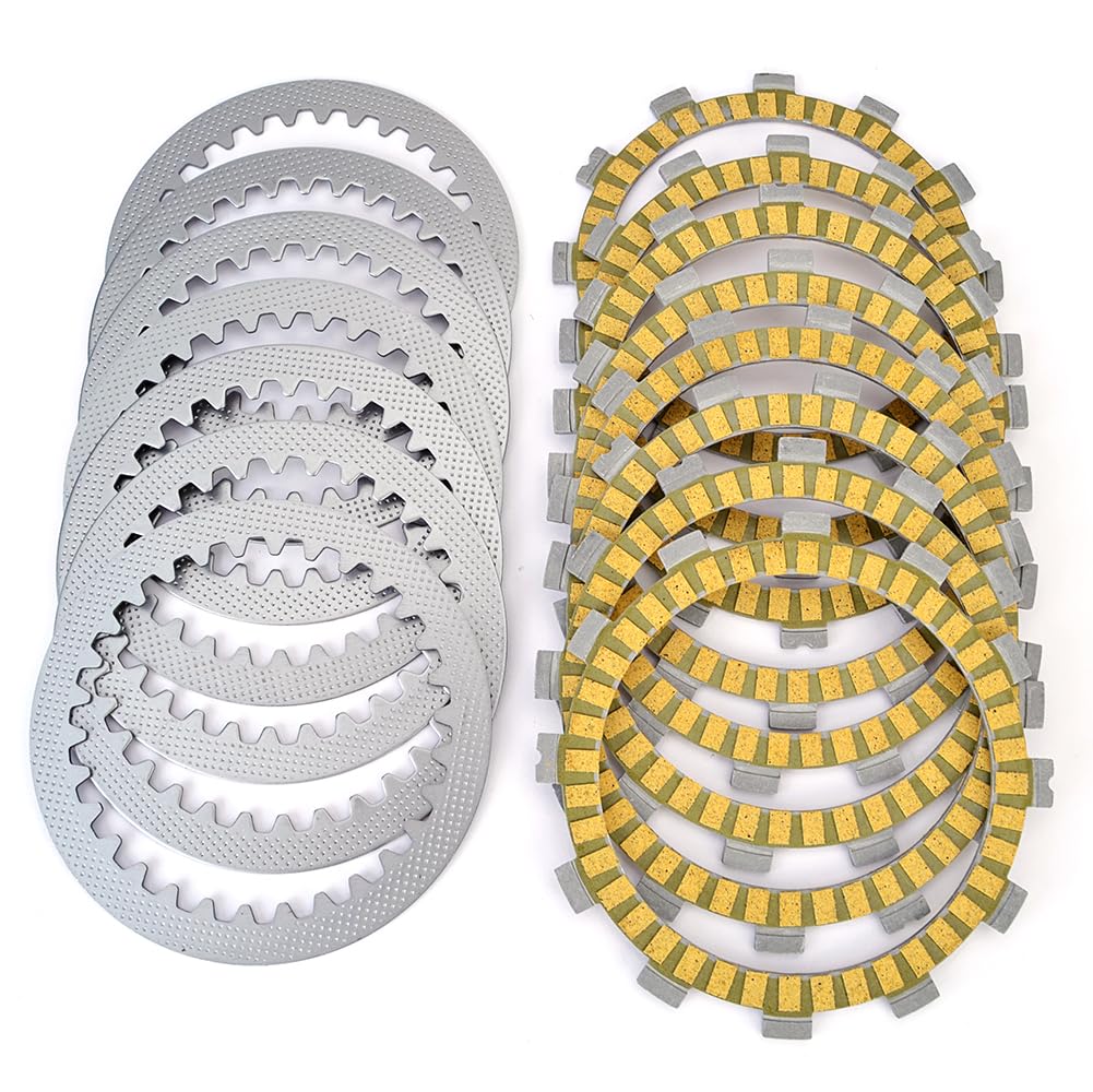 TERAM OISIRS - Kit de discos recortados y lisos para embrague para Suzuki GSF 400 Bandit de 1995 1996 1997