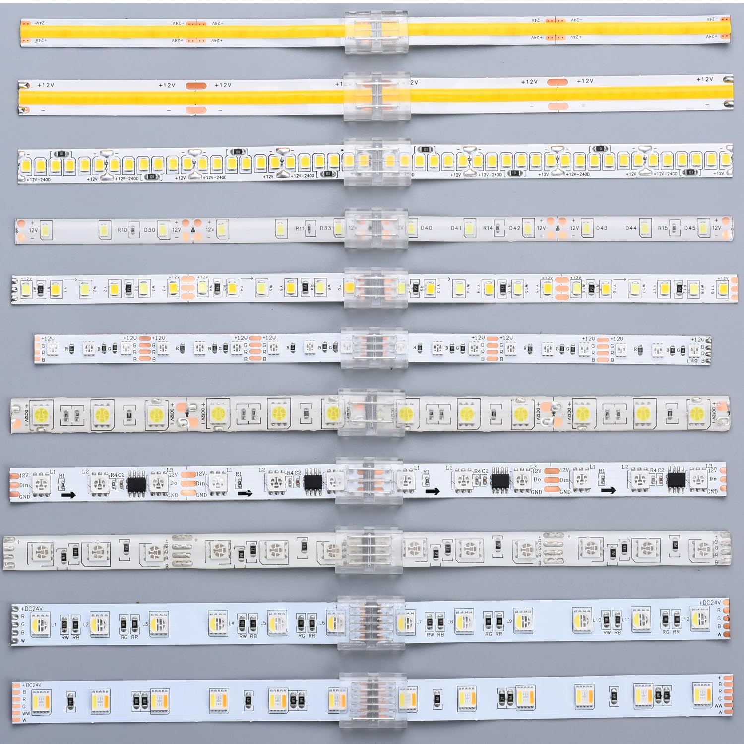 YUTOKEER LED Connector 6 Pin 12mm Wide for Waterproof or Non-Waterproof RGB WW or RGB+CCT LED Strip Lights - Image 4