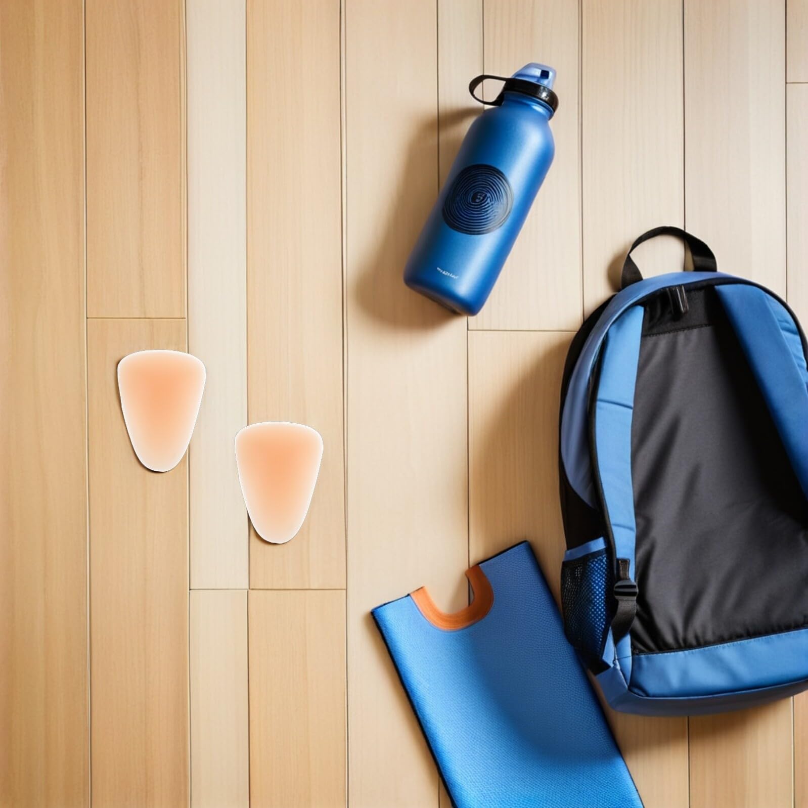 Ginocchiere per Protezione del Ginocchio Beige 4 Pezzi in Silicone Vestibilità Aderente e Protezione da Cadute per Pattinaggio su Ghiaccio e Indoor
